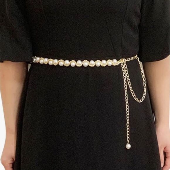Pearl Chain Belt B8 - Picture 2 of 5